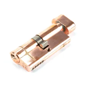 Polished Bronze 35/35 5pin Euro Cylinder/Thumbturn KA | From The Anvil