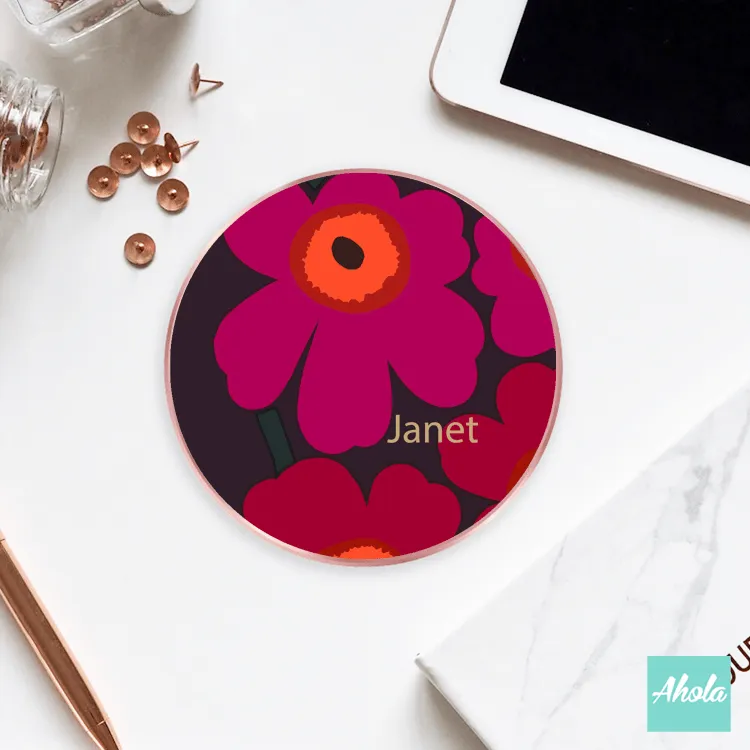 【Poppies】15W Ultra thin FastWireless Charger Pad 小罌粟花花朵名字無線差電板