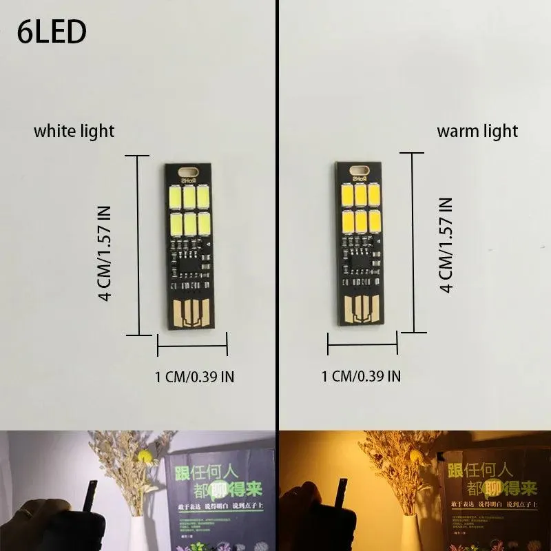 Portable LED Lights USB Night Light Room Decor Mini Table Desk Lamp Flashlight for Power Bank Laptop Camping Reading Lightiing