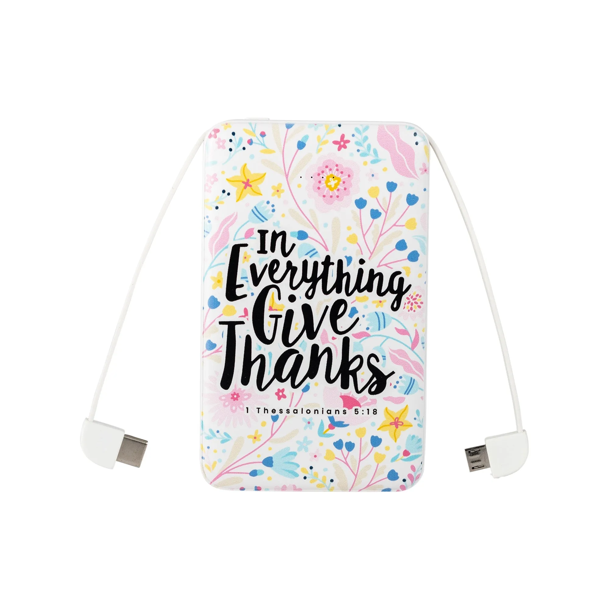 Power Bank - White - Give Thanks