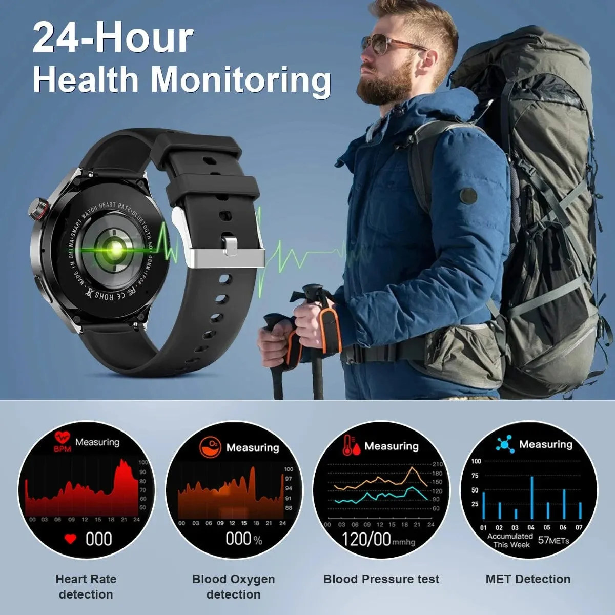 ProTrack GT4: GPS Smart Watch for Men