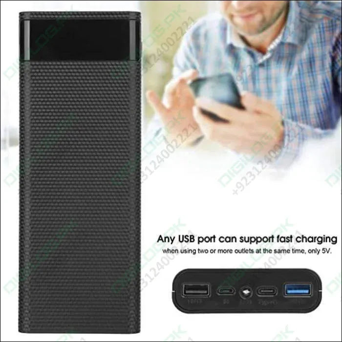 Quick Charging Qc 3.0 Fast Charging Diy Power Bank 8x18650 Portable Usb Port Power Bank In Pakistan