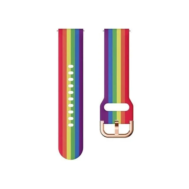 Rainbow Watch Straps compatible with the 3Plus Vibe Smartwatch