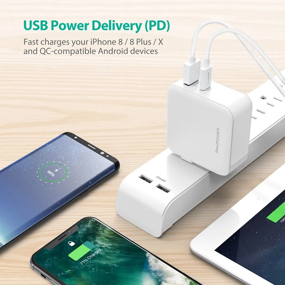 RAVPower 45W USB C PD Port AU PLUG Wall Charger