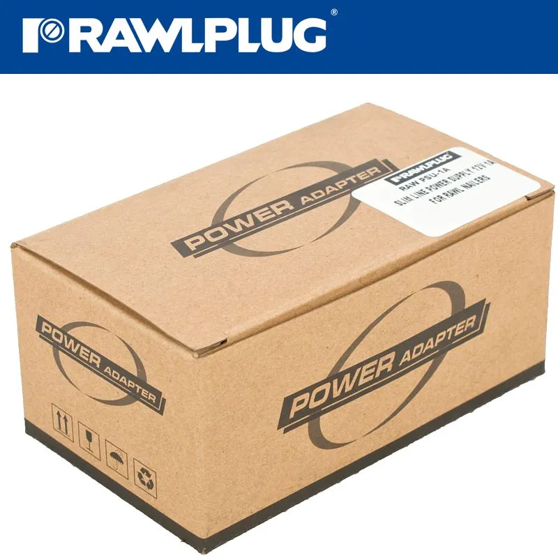 RAWLPLUG SLIM LINE POWER SUPPLY 12V 1A FOR RAWL NAILERS RAW PSU-1A