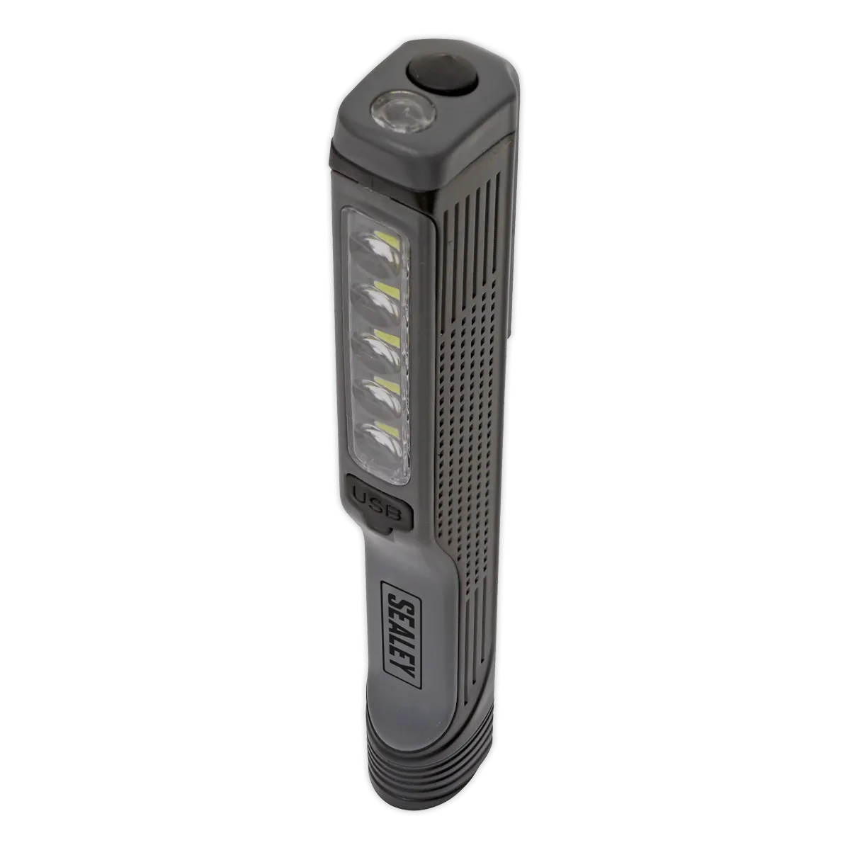 Rechargeable USB Penlight 5 SMD   1 LED - Grey