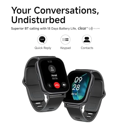 Redmi Watch 5 Active BT Calling with 3 mic ENC|2" HD Screen|HyperOS connectivity|Metal body|18 days of Battery Life|200  Watch Faces|IPX8 rating|140  Sports Modes|Heart Rate,Period Cycle Monitor|Black