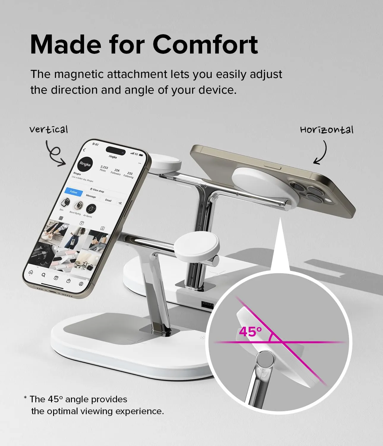 Ringke 3-in-1 Wireless Charger Stand