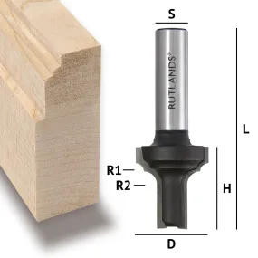 Router Bit - Extended Ovolo Beading