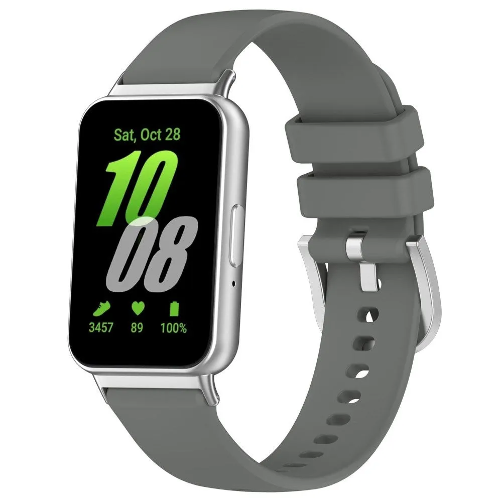 Samsung Galaxy Fit3 Smartwatch Silikone Rem - Mørkegrå