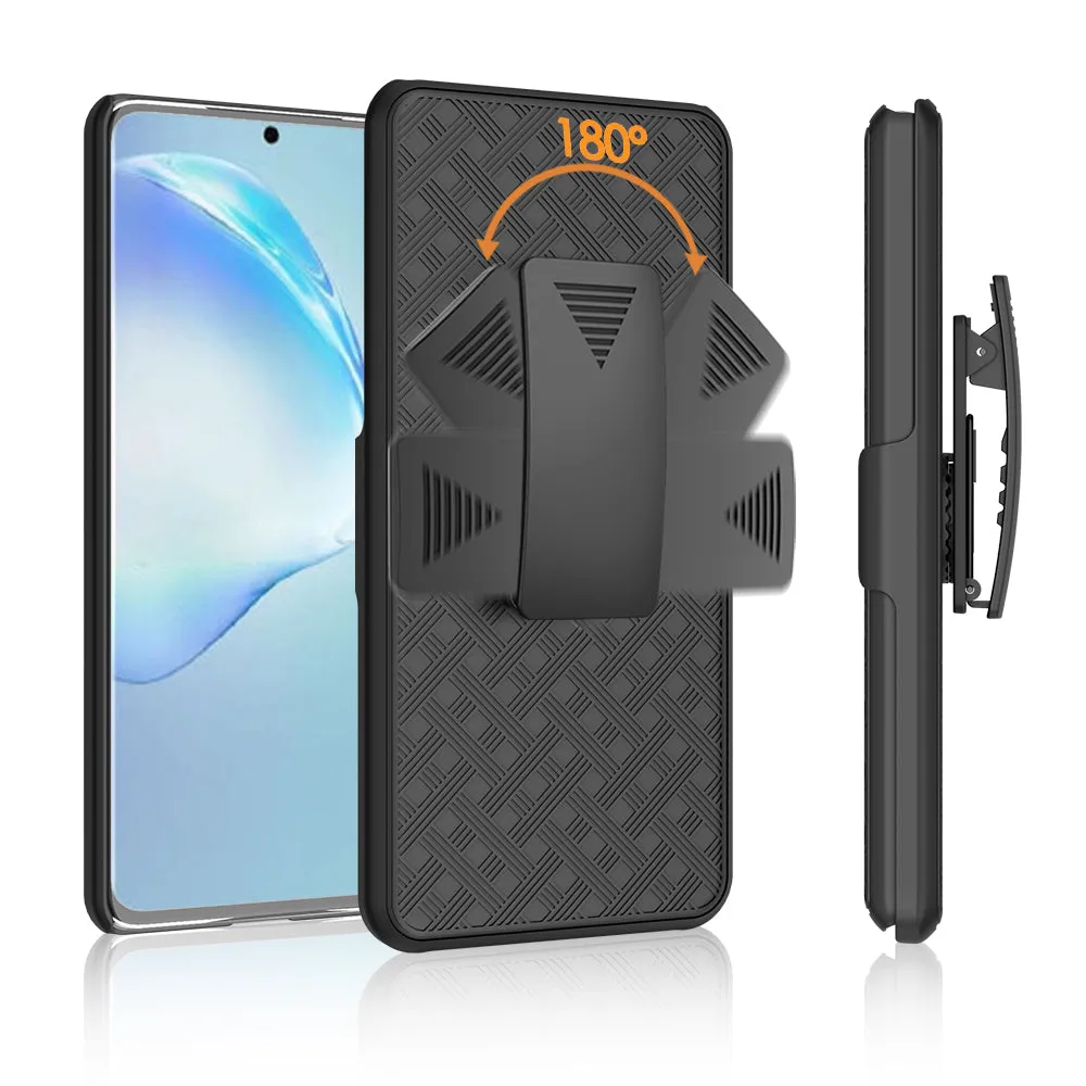 Samsung Galaxy S20 Plus/Galaxy S20  Case, Rugged Slim Rotating Swivel Lock Holster Shell Combo Clip Cover for Galaxy S20 Plus/Galaxy S20 