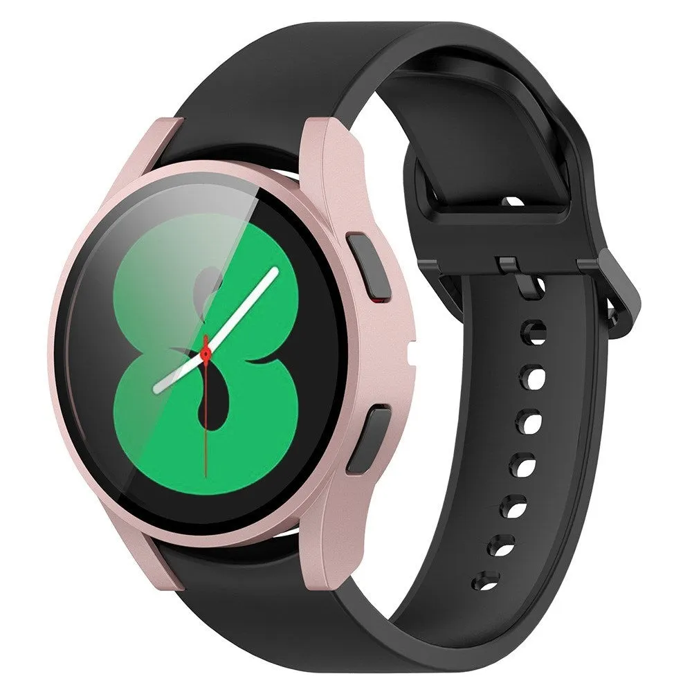 Samsung Galaxy Watch 4 (40mm) / FE (40mm) Plastik Cover m. Indbygget Skærmbeskytter - Lyserød