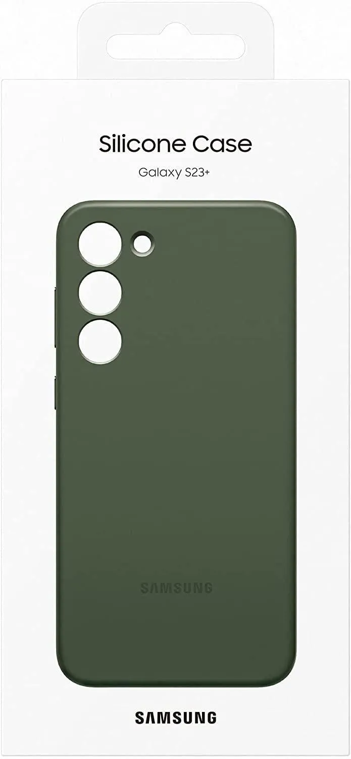 Samsung Silicone Case For Galaxy S23 Plus Khaki-B0BM4ZBVR6