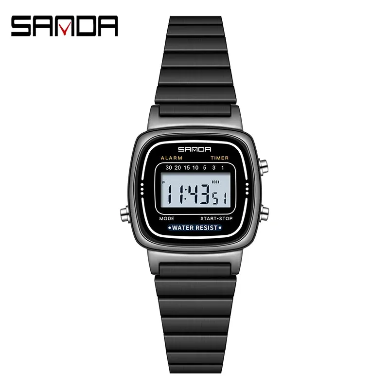 SANDA 6053 LED Digital Watch | Fashionable Waterproof Sport Watch for Boys & Women with Stopwatch and Multiple Features