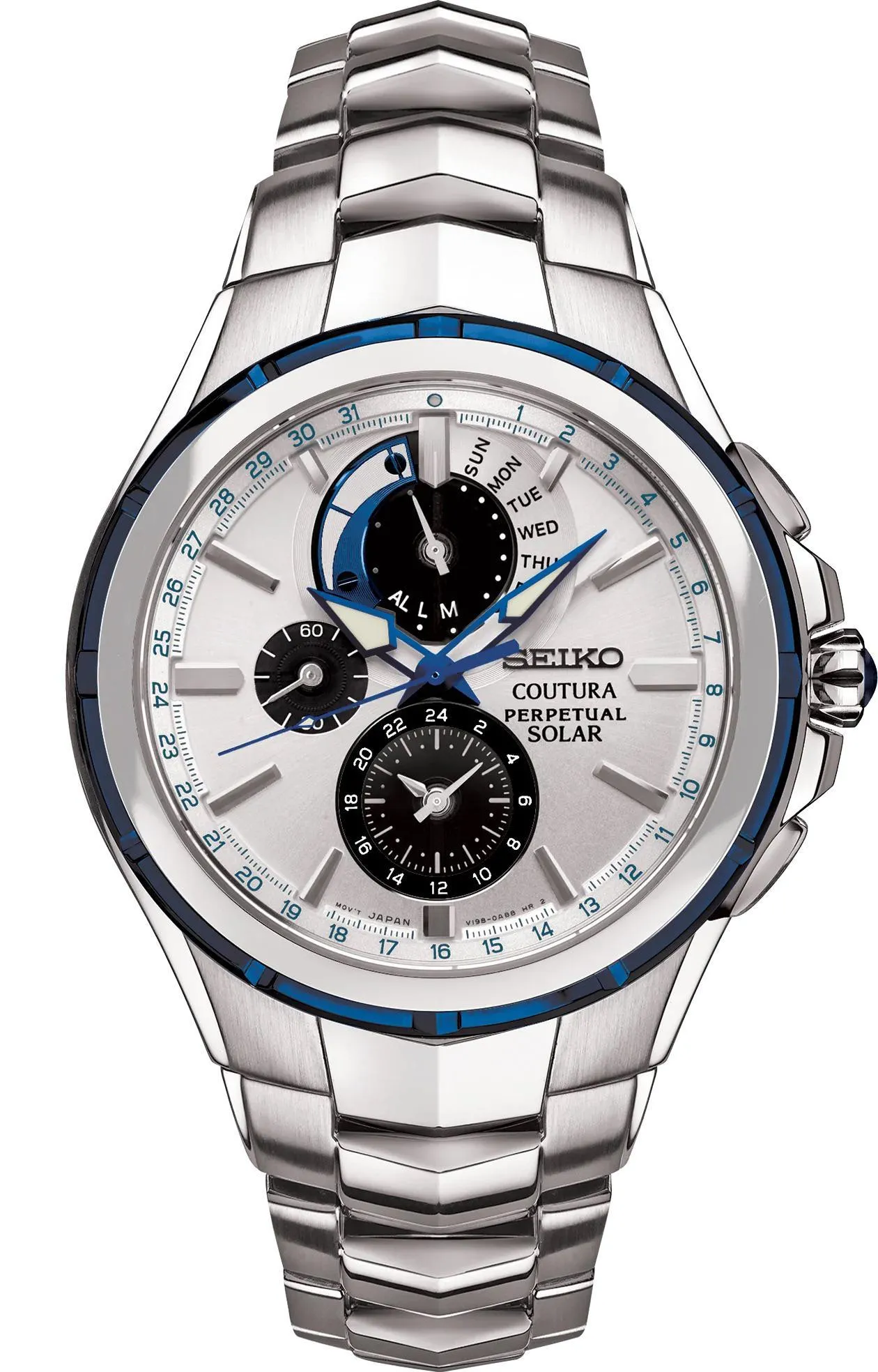 Seiko Coutura Perpetual Solar Chronograph Watch SSC787