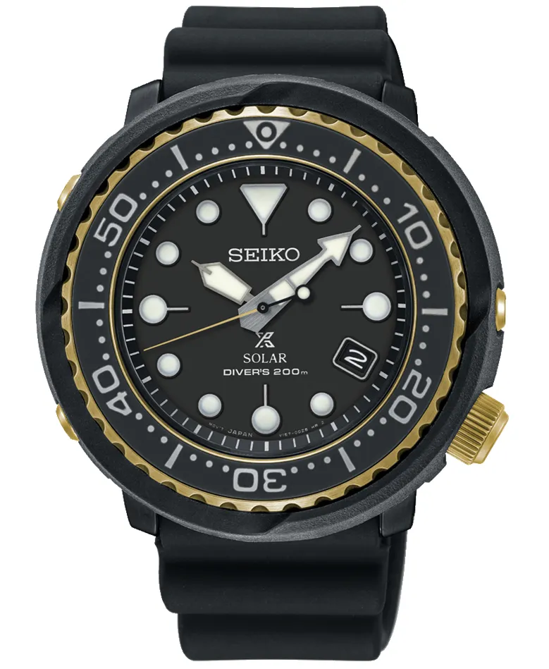 Seiko Prospex Solar Power Divers 200m Rubber Band Men's Watch SNE556P1