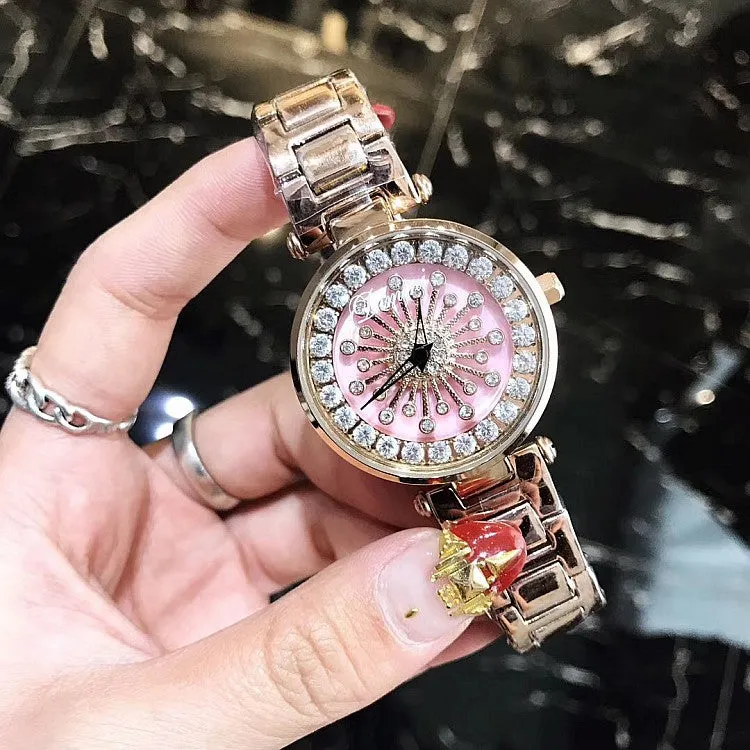 Shell Chassis With Diamond Women's Watch