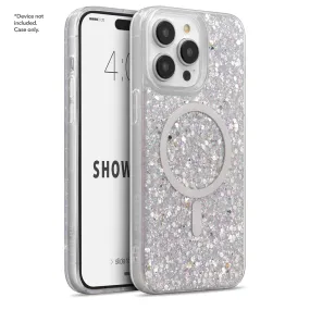 Showcase Glam - iPhone 15 Pro Max Silver w/ MagSafe Case