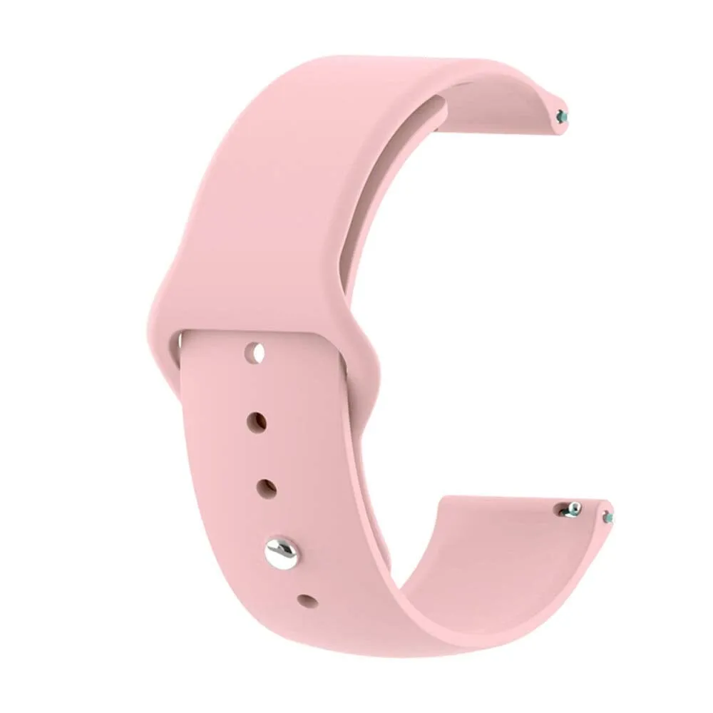 Silicone Button Style Watch Straps Compatible with Xiaomi Mi Watch Smartwatch