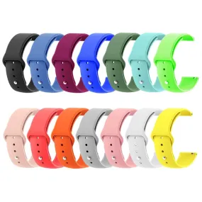 Silicone Button Style Watch Straps Compatible with Xiaomi Mi Watch Smartwatch