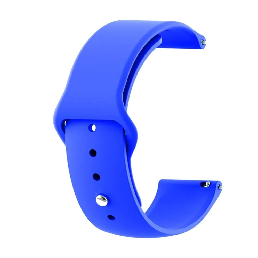 Silicone Button Style Watch Straps Compatible with Xiaomi Mi Watch Smartwatch