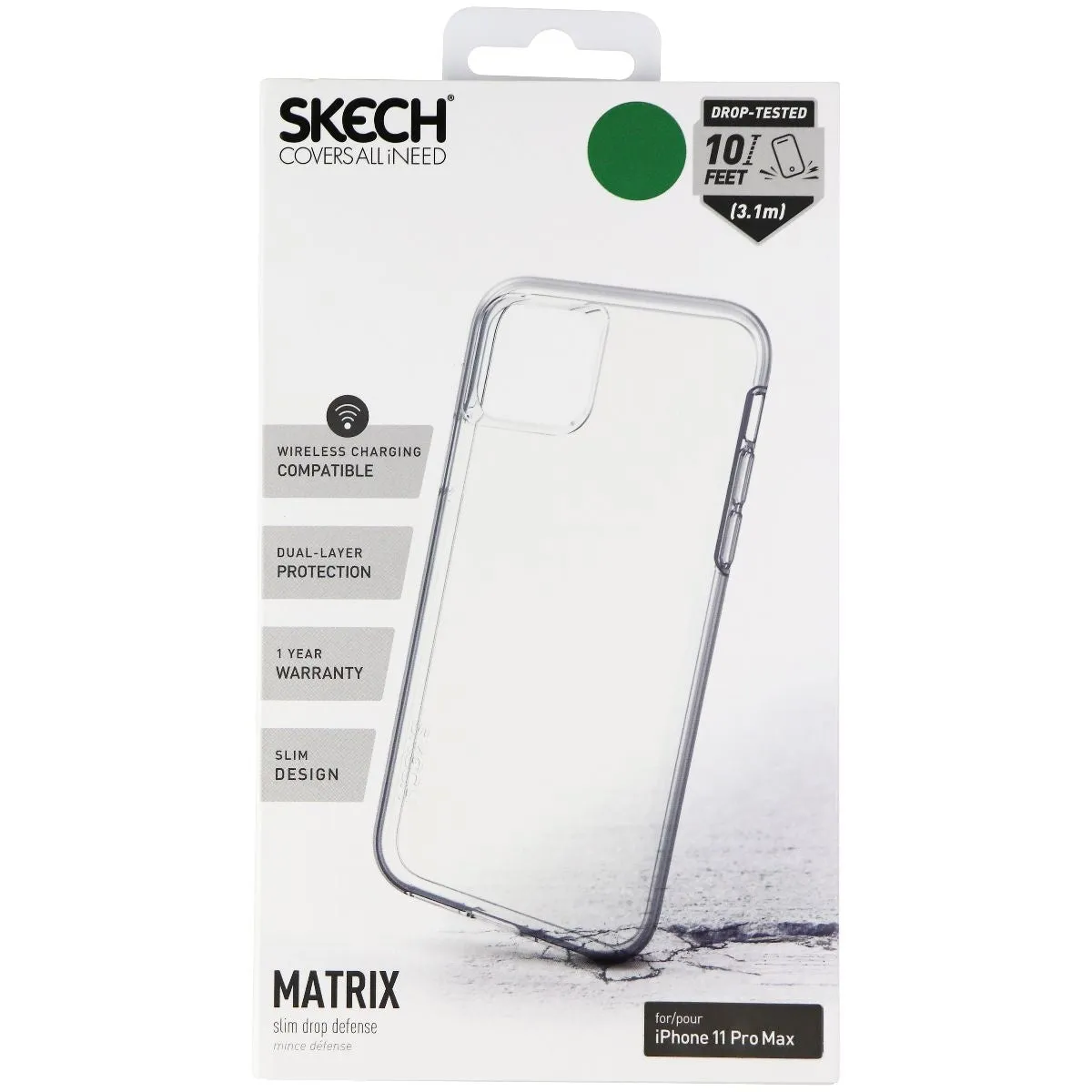 Skech Matrix Series Slim Hybrid Case for Apple iPhone 11 Pro Max - Clear