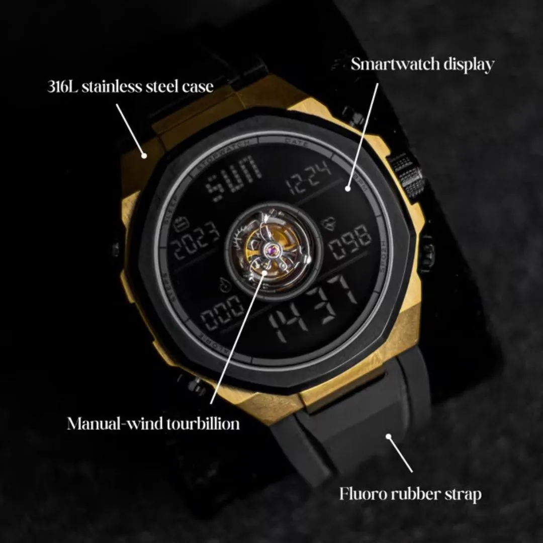 Skyway Smartwatch with Tourbillon Men's Watch NOXSKYWAYBLACKYELLOW