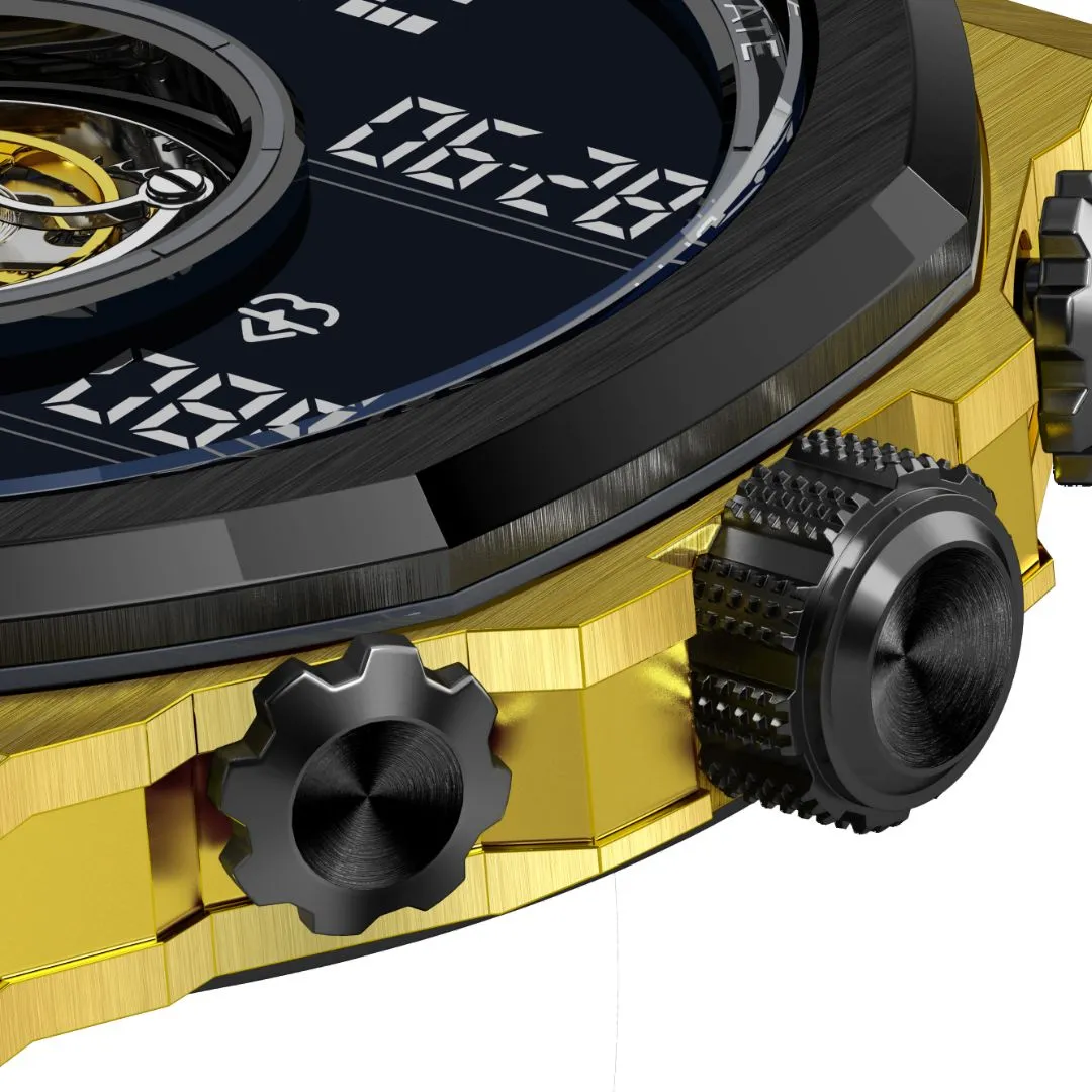 Skyway Smartwatch with Tourbillon Men's Watch NOXSKYWAYBLACKYELLOW