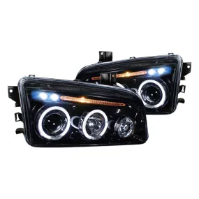 Spec-D 05-10 Dodge Charger Projector Black Headlights Smoked Lens