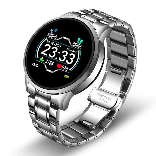 Stainless Steel Black Smart Watch for Men Android Watch UK | LK 126®