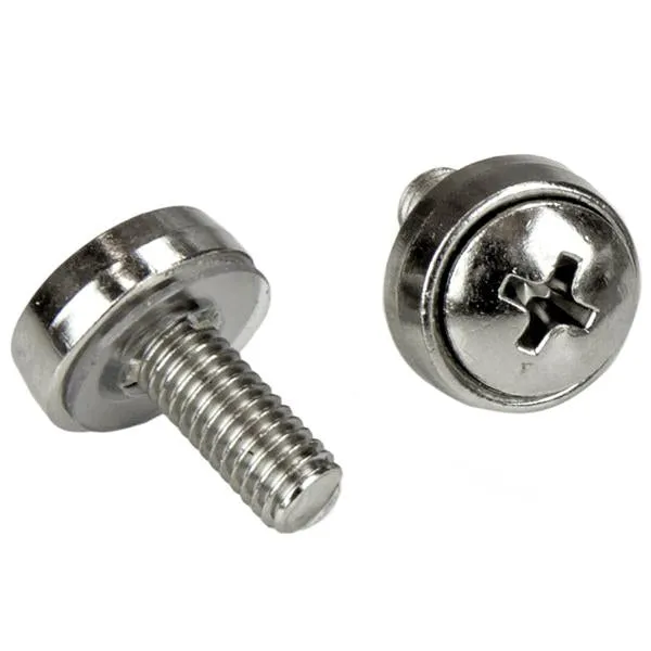 Startech.Com M5 Mounting Screws And Cage Nuts For Server Rack Cabinet - Pack Of 100 Server Rack Screws (Cabscrewm52) Rac