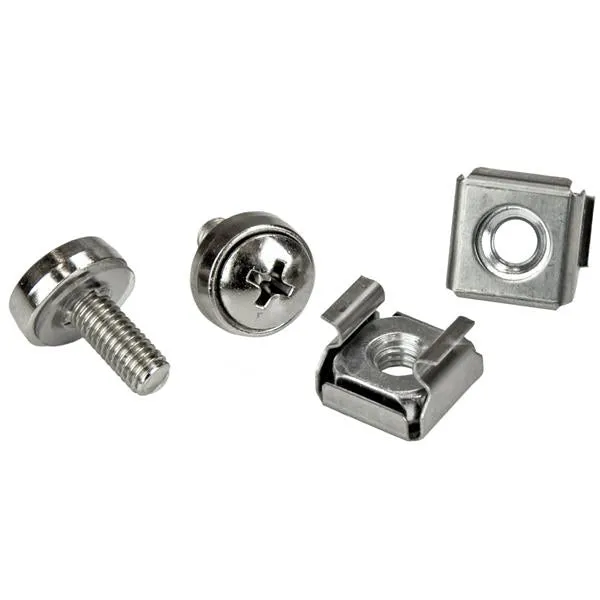 Startech.Com M5 Mounting Screws And Cage Nuts For Server Rack Cabinet - Pack Of 100 Server Rack Screws (Cabscrewm52) Rac