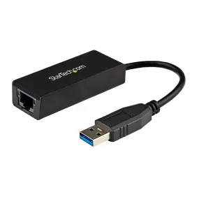 Startech.Com Usb 3.0 To Gigabit Ethernet Adapter - 10/100/1000 Nic Network Adapter - Usb 3.0 Laptop To Rj45 Lan (Usb3100