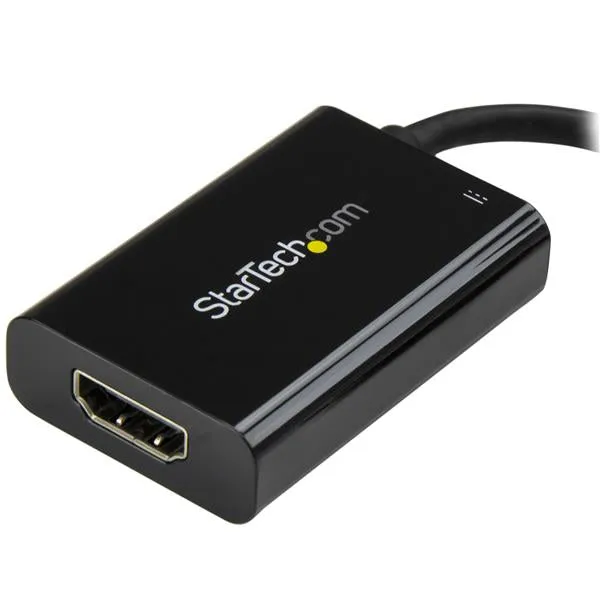 Startech.Com Usb C To Hdmi 2.0 Adapter 4K 60Hz With 60W Power Delivery Pass-Through Charging - Usb Type-C To Hdmi Video