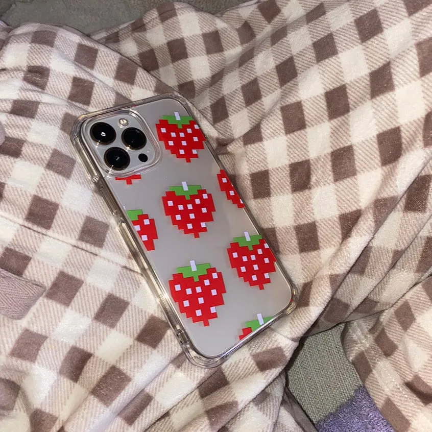 Strawberry Pixel® iPhone® snap case