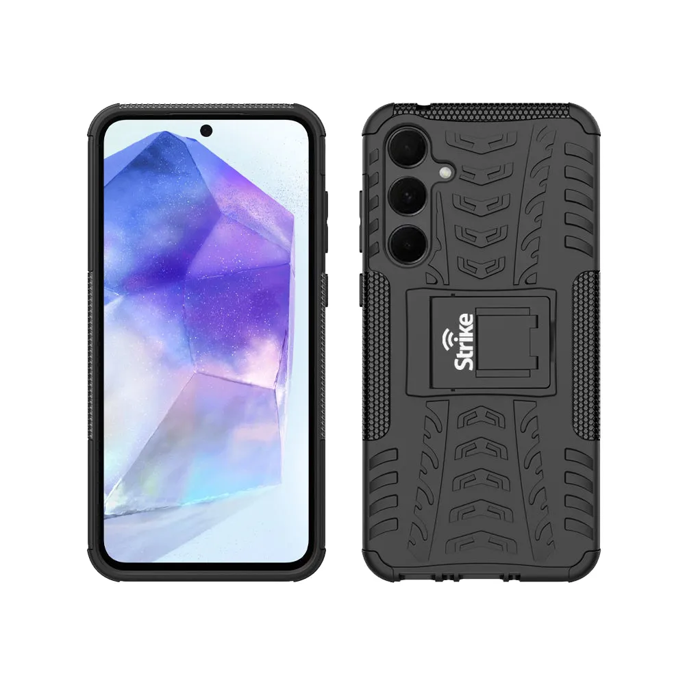 Strike Rugged Case for Samsung Galaxy A55 (Black)