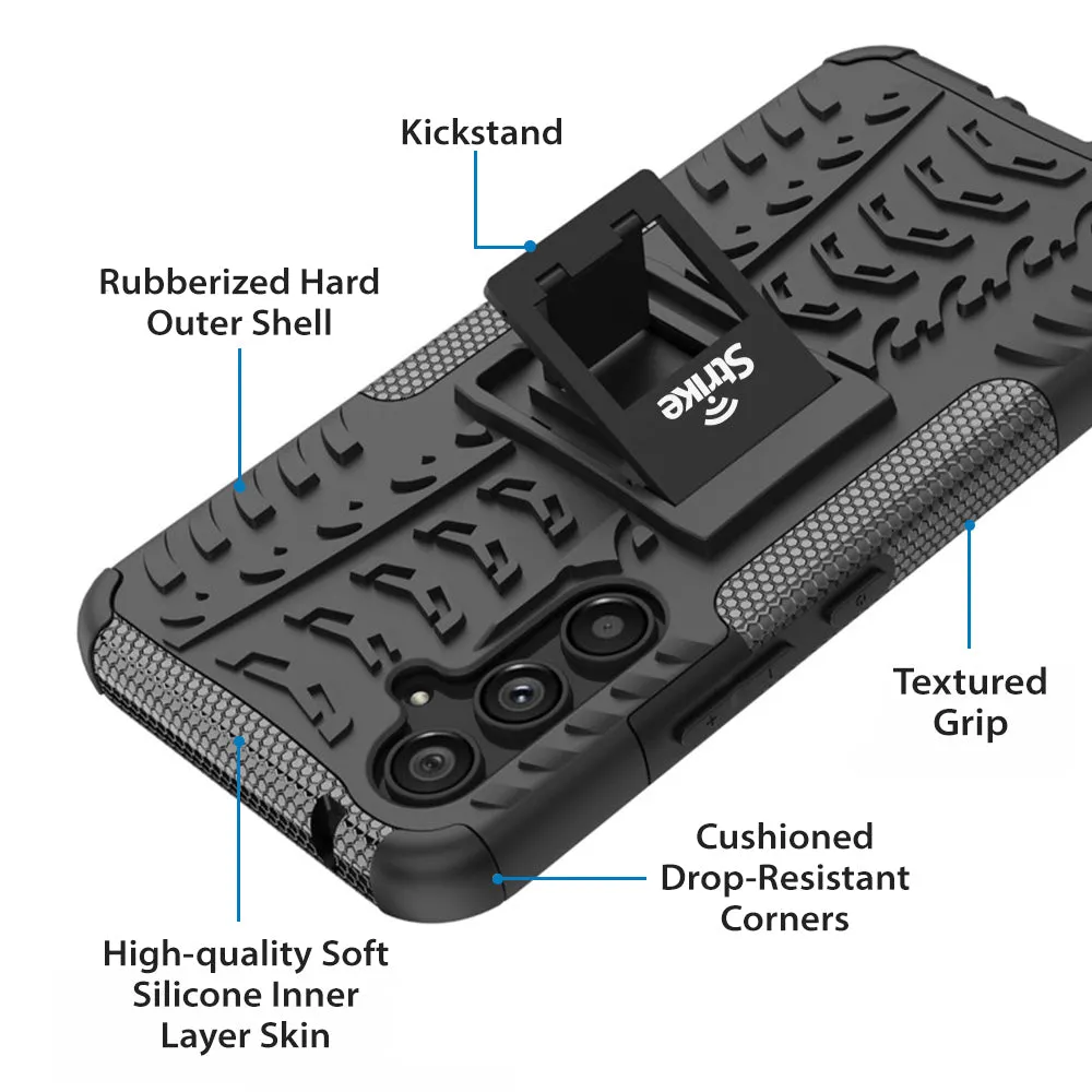 Strike Rugged Case for Samsung Galaxy A55 (Black)