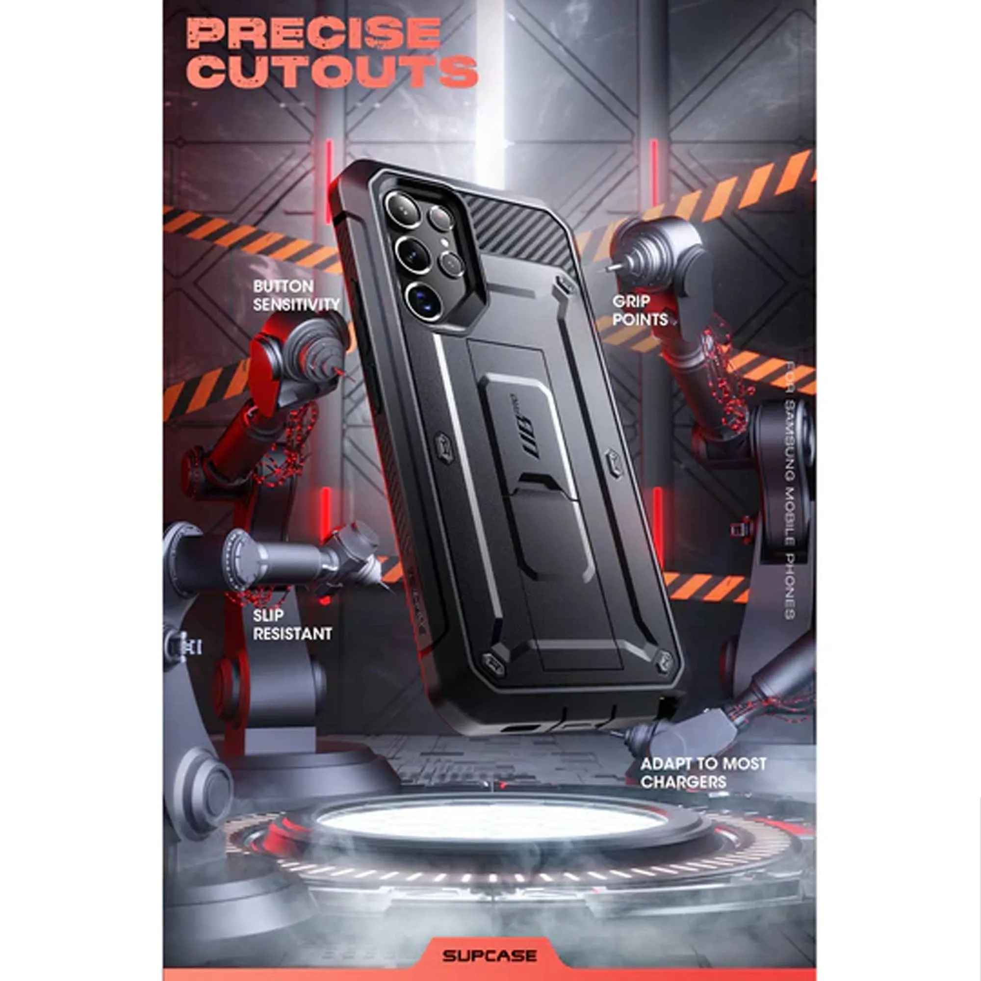 Supcase Unicorn Beetle Pro Rugged Case for Samsung Galaxy S22 Plus - Black