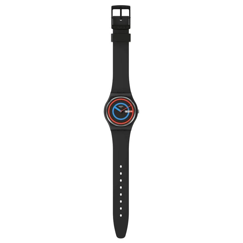 Swatch CIRCLING BLACK Watch SO28B706