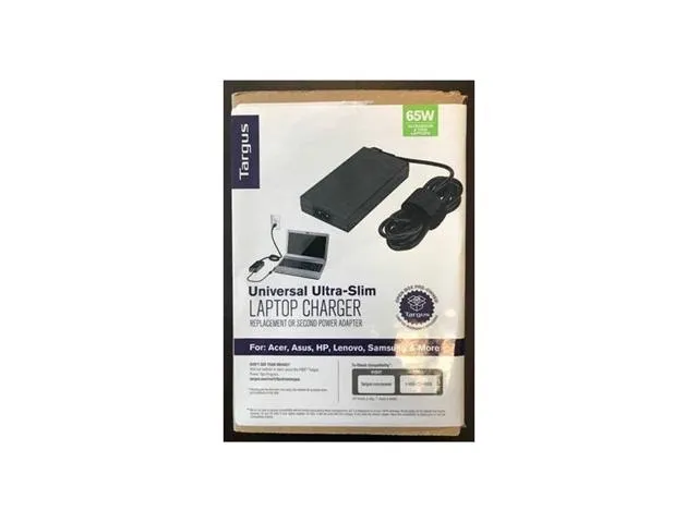 Targus 65W AC Ultra-Slim Universal Laptop Power Adapter