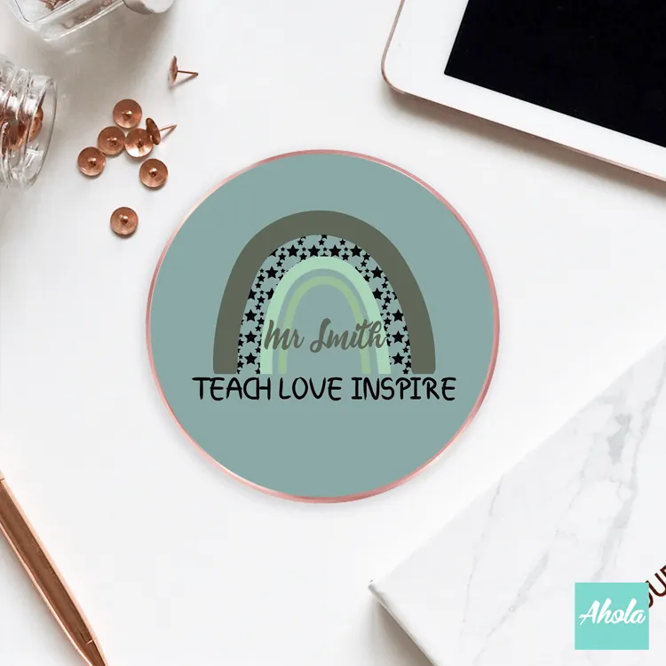 【Teach Love Inspire】15W Ultra thin FastWireless Charger Pad 自定名字無線差電板