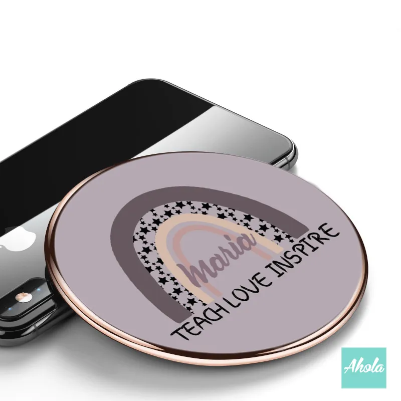 【Teach Love Inspire】15W Ultra thin FastWireless Charger Pad 自定名字無線差電板