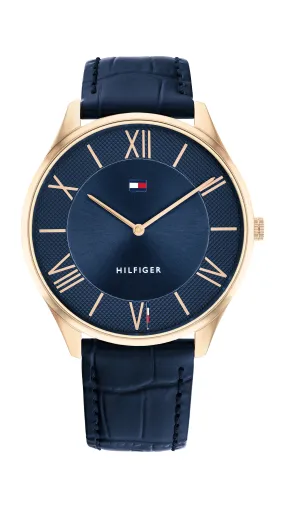 Tommy Hilfiger Becker Navy Leather Navy Dial Men's Watch 1710517