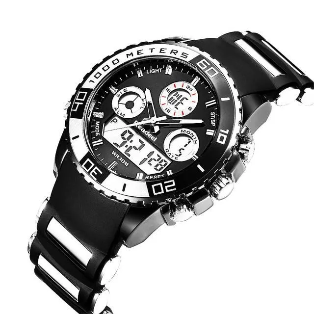 Top Brand Luxury Rubber LED Digital Men's Quartz Watch Sports Army Military Wrist Watch