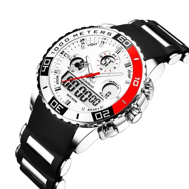 Top Brand Luxury Rubber LED Digital Men's Quartz Watch Sports Army Military Wrist Watch