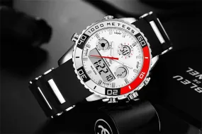 Top Brand Luxury Rubber LED Digital Men's Quartz Watch Sports Army Military Wrist Watch