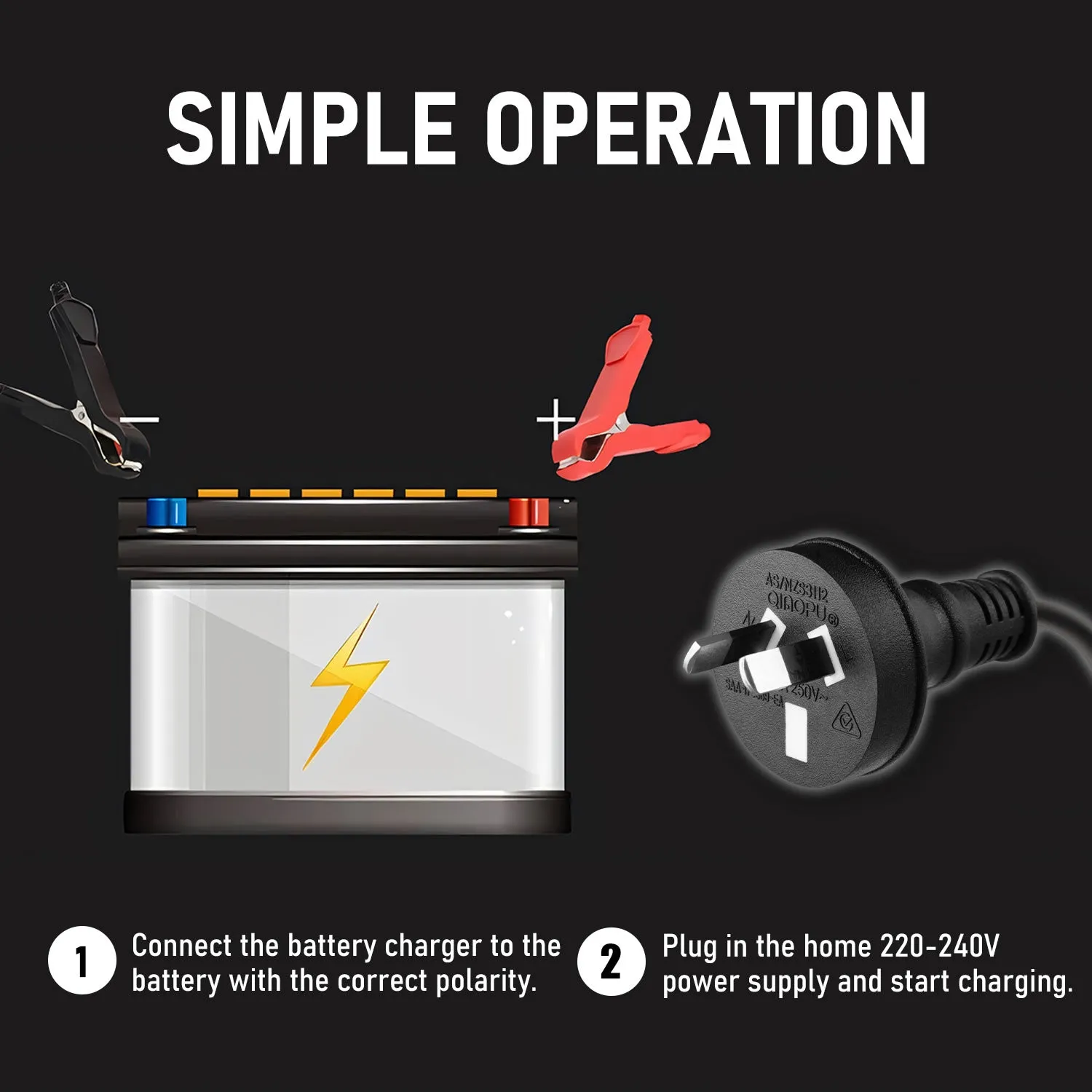 TOPEX Car Battery Charger, 4A 6V/12V Smart Automatic Battery Charger Maintainer with LCD Display for Lead Acid, LiFePo4 Battery in Truck, Motorcycle