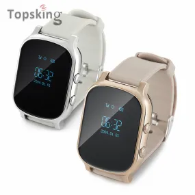 Topsking Original Kids GSM GPS Tracker SIM Smart Watch T58 or iOS Android