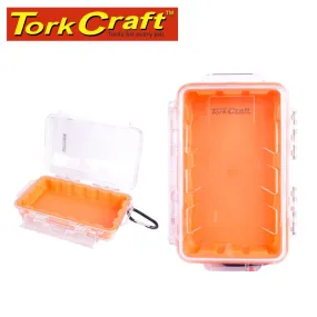 TORK CRAFT MICRO CASE ORAN. 198 X 130 X 53MM SIL./LINER WITH CARABIN.CLIP PLC18150