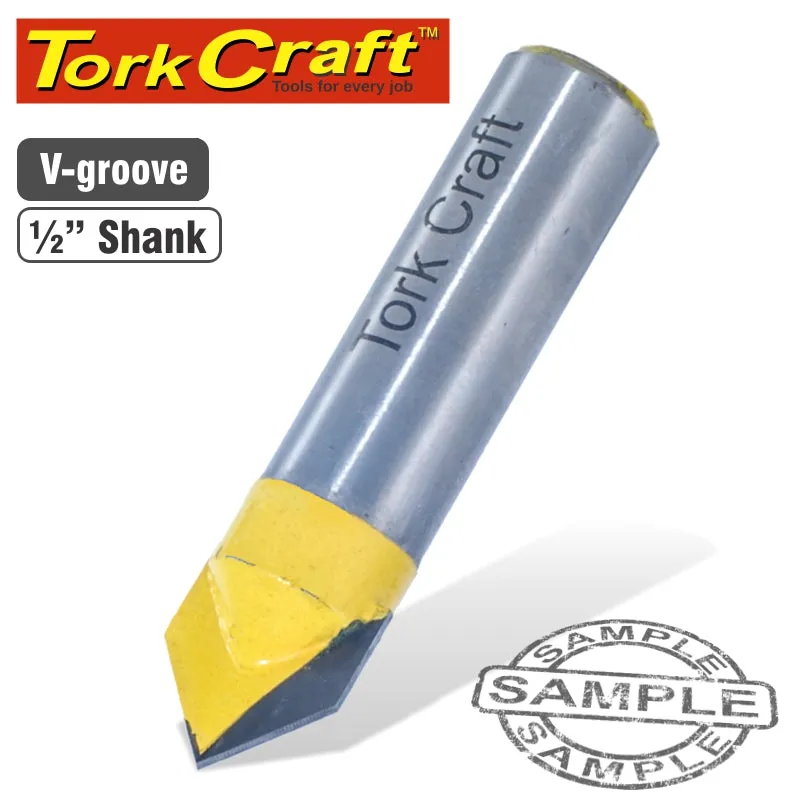 TORK CRAFT ROUTER BIT V GROOVE 90 DEGREE 5/8' CKP703